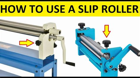 how to roll sheet metal without a roller|homemade slip roller.